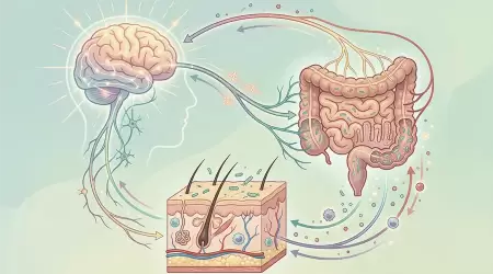 Brain-Gut-Skin Axis: Mengapa Stres di Kepala Bisa Bikin Perut Kembung dan Wajah Jerawatan?